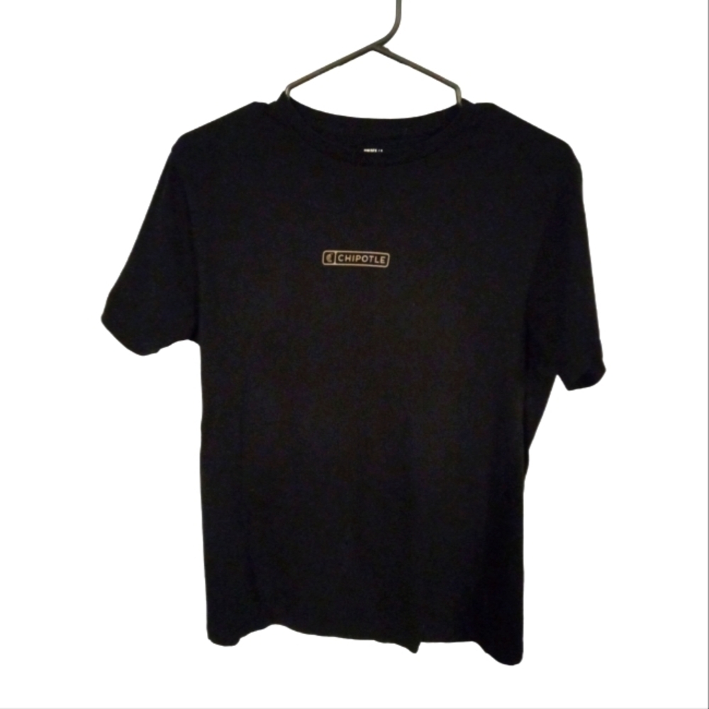 Chipotle T-Shirt Unisex Black "We Only Use Real Ingredients..." Back Design S